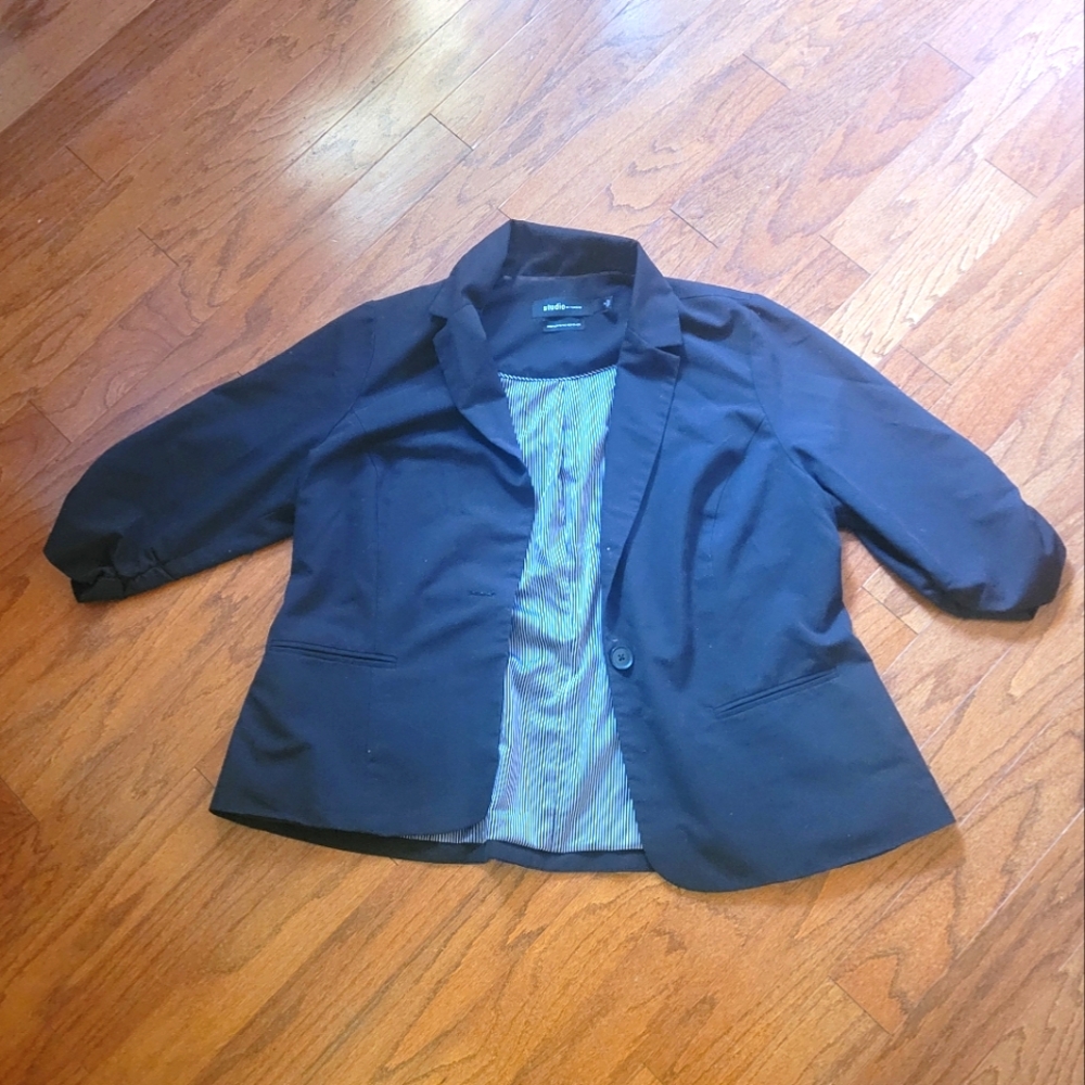 Torrid | Studio Black Ponte Blazer, Sz. 2 (18/20)